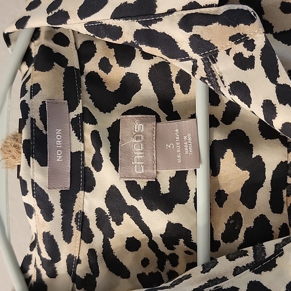Chicos leopard button up shirt - Picture 2 of 3